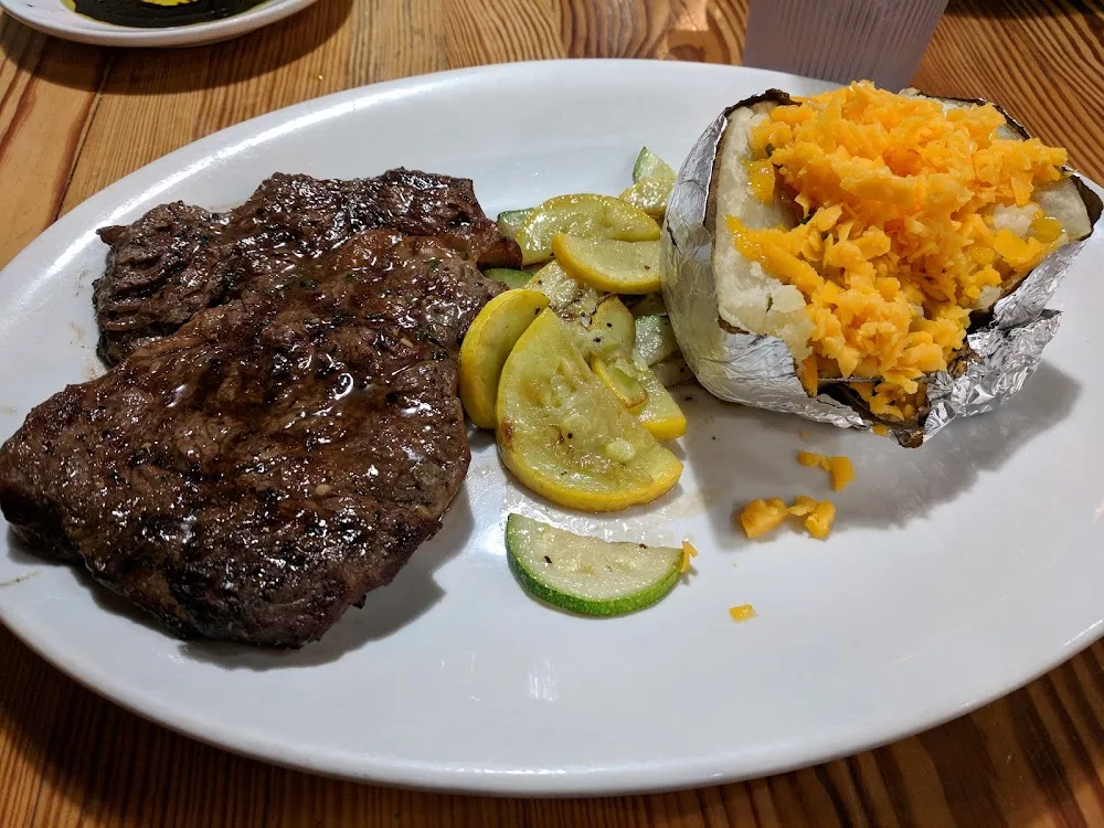 Loaded Twice Baked Potato and Vegetables